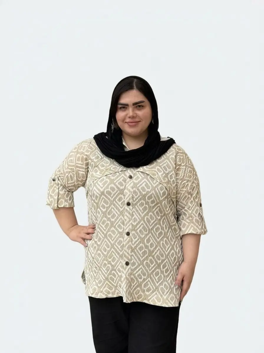 شومیز سایز بزرگ زنانه طرح B